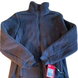 Helly Hanson Gray Fleece Zip Jacket w Pockets Sz S